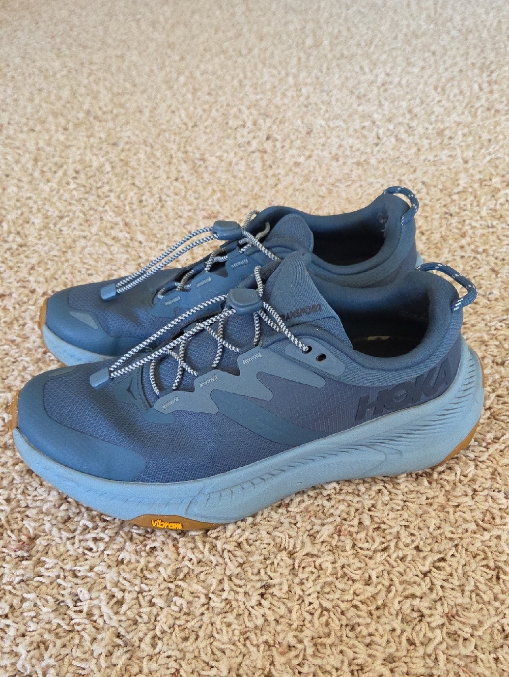 HOKA Transport Blue Performance Running Shoes